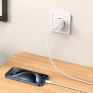 Адаптер сетевой с кабелем USB - Type-C 3A/18W Hoco C145A, белый