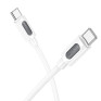 Кабель Type-C - Type-C 1м Borofone BX114  3А PD60W, силикон, белый
