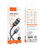 Кабель USB - Type-C Hoco X118 1м 5А 100W нейлон (отображ.мощ.заряд.)