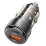 Адаптер автомобильный USB + Type-C 3А QC3.0 18W + PD20W Borofone BZ20 черный