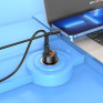 Адаптер автомобильный USB + Type-C 3А QC3.0 18W + PD20W Borofone BZ20 черный