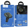 MP3 FM модулятор автомоб. Hoco E85 (Bluetooth, 2*USB, QC3.0, PD 20W) черный