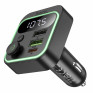 MP3 FM модулятор автомоб. Hoco E85 (Bluetooth, 2*USB, QC3.0, PD 20W) черный