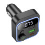 MP3 FM модулятор автомоб. Hoco E85 (Bluetooth, 2*USB, QC3.0, PD 20W) черный