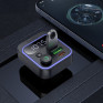 MP3 FM модулятор автомоб. Hoco E85 (Bluetooth, 2*USB, QC3.0, PD 20W) черный