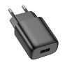 Адаптер сетевой USB 2.4A/12W Hoco C134A, черный