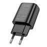 Адаптер сетевой USB 2.4A/12W Hoco C134A, черный