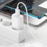 Адаптер сетевой с кабелем USB - Type-C 2.4A/12W Hoco C134A, белый