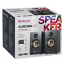 Колонки Defender 2.0 Aurora S20, 20Вт, 230v, дерев. корп., черные 65419