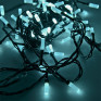 Гирлянда "Нить. Лучики" 100LED, бирюзов., 10м, т-зел.шнур Funray