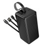 Внешний аккумулятор 50000mAh Borofone BJ79C (in - U,T/out - L,T,U) черный