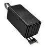 Внешний аккумулятор 50000mAh Borofone BJ79C (in - U,T/out - L,T,U) черный