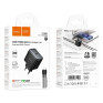 Адаптер сетевой с кабелем Type-C - Type-C PD65W Hoco C159A, черный