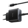 Адаптер сетевой с кабелем Type-C - Type-C PD65W Hoco C159A, черный