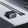 Адаптер сетевой с кабелем Type-C - Type-C PD65W Hoco C159A, черный