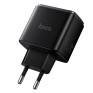 Адаптер сетевой Type-C + USB PD45W / QC3.0 Hoco C158A, черный