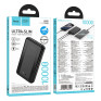 Внешний аккумулятор 10000mAh Hoco J165 (CCC) (in - T,M/out - 2U) черный