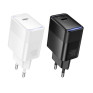 Адаптер сетевой с кабелем Type-C - Type-C PD40W Hoco CS113A, белый