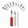 Набор ножей для резьбы, точ.работ, хобби, 13 лез, 3 ручки, Smartbuy SBT-KNH-13P1
