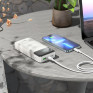 Внешний аккумулятор 20000mAh Hoco J102A (in - T,M/out - U,T) дисплей, белый