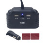 Разветвитель в авто на 3 устройства + 2USB + Type-C, 120W, Olesson 2011