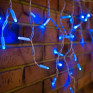 Уличная гирлянда "Бахрома" LED, 25*0,6m, синяя, мерц.хол., белый.шнур, соед.