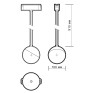 Трековый магн. светильник MTR16 3010P-1m 10w 4000K 100град. IP20 черный Jazzway