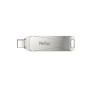 Флэш-диск Netac 32GB USB 3.0 U782С Dual (USB 3.0/3.1+TypeC) серебристый