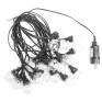 Гирлянда "Нить. Лампы" 20 ламп, 100LED, тепл.белый, 10м, IP44/65, Funray