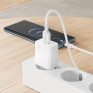 Адаптер сетевой с кабелем USB - Type-C 3A/18W QC3.0 Borofone BAS72A, белый