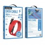 Кабель USB - lightning SmartBuy S21 1м 2,4A силикон iK-512-S21