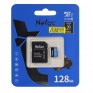 Карта памяти microSDHC Netac 128Gb P500 Class 10 UHS-1 90MB/s с адапт