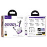 Гарнитура Bluetooth Hoco EQ16 Shine TWS ANC+ENC (вакуумные наушники) фиолетовая