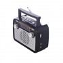 Радиоприемник Haoning HN-281UAT (USB/microSD/акб/фонарь) черный (11х15х7см)