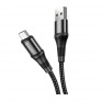 Кабель USB - microUSB Hoco X50 1м 2,4А нейлон