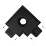 Коннектор MTR16 L-образный CL-BL черный Jazzway