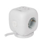 Удлинитель JazzWay EC-03U-150-wh куб (3 роз,3USB(2A+1C) 1,5м, выключ, заземл,16А, до 4000Вт) белый