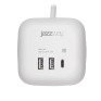 Удлинитель JazzWay EC-03U-150-wh куб (3 роз,3USB(2A+1C) 1,5м, выключ, заземл,16А, до 4000Вт) белый