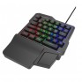 Клавиатура проводная Ritmix RKB-209 игровая с подсв. (только игров.клавиши)