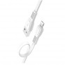 Кабель USB- lightning Hoco X40 1м 2,4А ПВХ, плоский