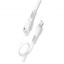 Кабель USB - lightning Hoco X40 1м 2,4А ПВХ, плоский