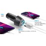 Адаптер автомобильный USB + Type-C 3A QC3.0 18W + PD30W Defender UCA-92 83851