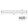 Шинопровод MTR16 2M-BL черный 2м для трековых магнитных светильников Jazzway