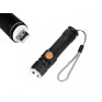 Фонарь аккум.ручной 2W+COB, Zoom (USB) черный, карт. упак. (BL-B35TG)
