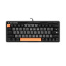 Клавиатура проводная Defender Black Raven GK-417 механ.,63кн.,RGB,USB сер45413