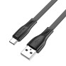 Кабель USB - Type-C 1м Borofone BX85  3А/18W, ПВХ, плоский