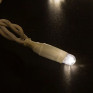 Уличная гирлянда "Нить" LED, 7,5м, тепл.белая, мерц.хол.бел, бел.шнур(утолщенный)