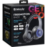 Гарнитура Bluetooth Defender B400, RGB (полноразм., microSD) черная 63400