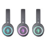 Гарнитура Bluetooth Defender B571, RGB (полноразм., microSD) серая 63571