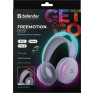 Гарнитура Bluetooth Defender B651, RGB (полноразм.,) белая 63651